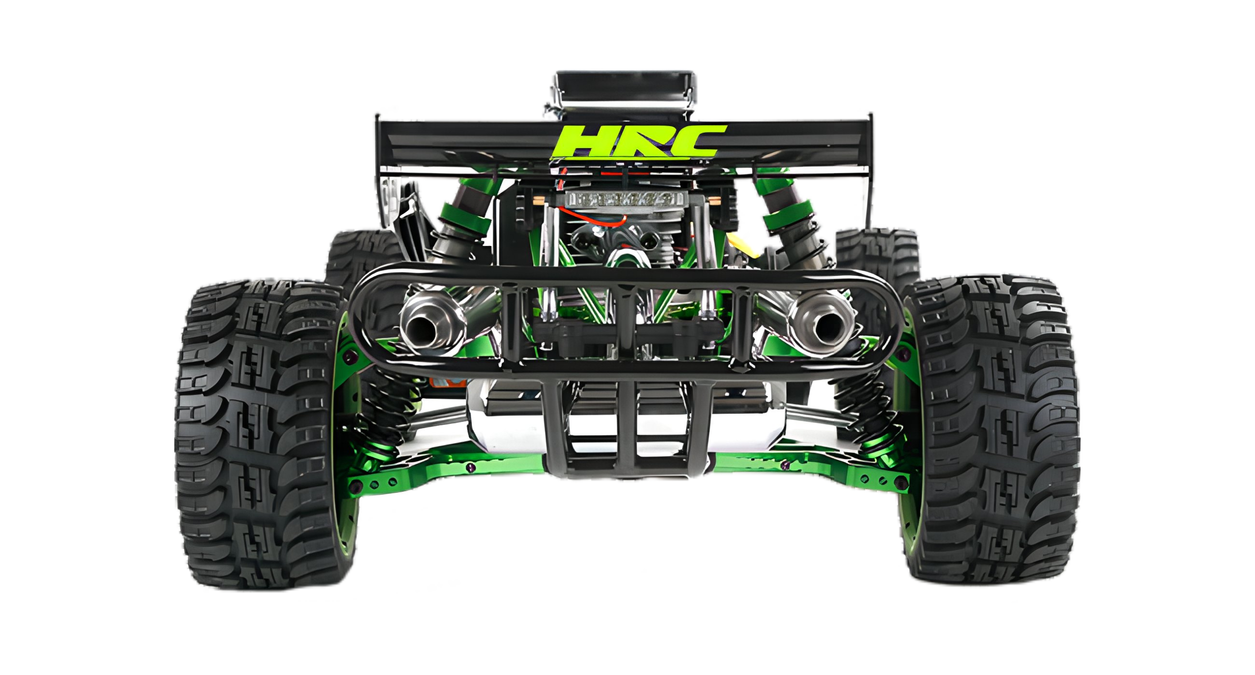 HRC RAZER 450 — Twin Exhaust 1/5 Scale Petrol RC CAR (Green)